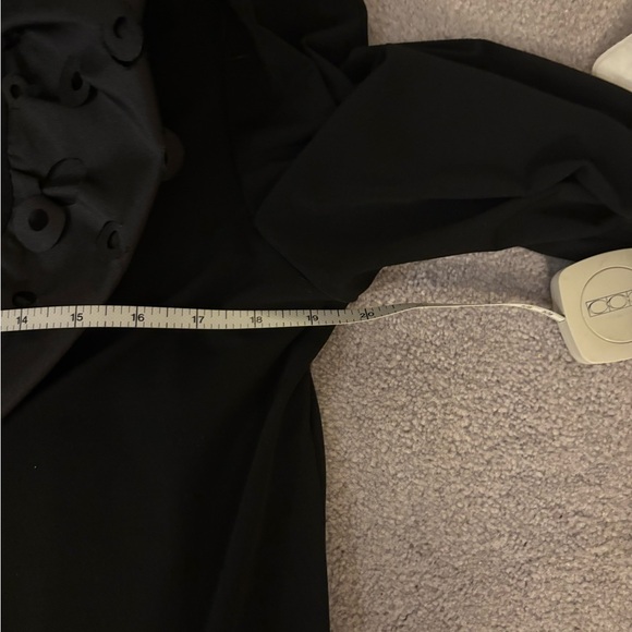 SALE! Women’s Black Ruffled 3-Piece Skirt Suit with Cut-Out SilkTrim - Picture 9 of 9